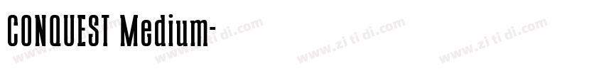 CONQUEST Medium字体转换 CONQUEST Medium字体转换